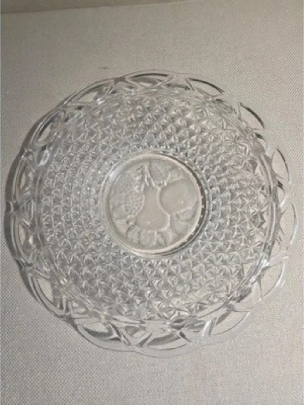 Vintage Imperial Glass Lace Edge 10.5